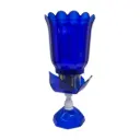 Glossy Blue Candle Stand