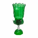 Glossy Green Candle Stand